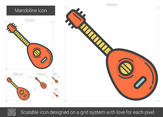 Image showing Mandoline line icon.