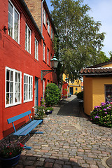 Image showing Colorful brickroad