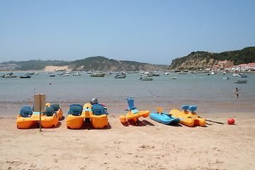 Image showing Pedal boats for rent