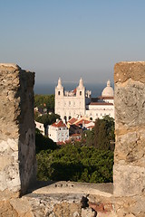 Image showing View from Saint Jorge castle in Lisbon