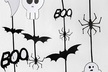 Image showing halloween party paper garlands or decorations