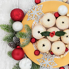 Image showing Homemade Christmas Mince Pies  