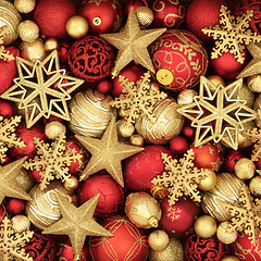 Image showing Christmas Bauble Decorations