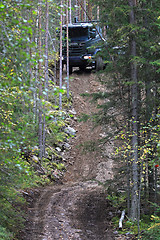 Image showing Offroad Driving with Scania Truck in Forest 