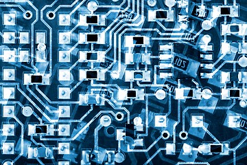 Image showing Circuit Boards Background pattern