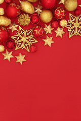 Image showing Christmas Bauble Background