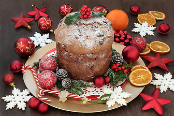 Image showing Chocolate Panettone Christmas Cake