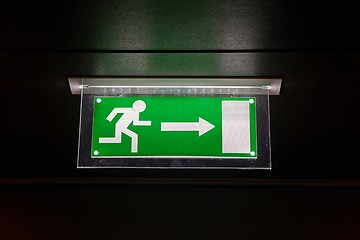 Image showing Emergency Exit Sign