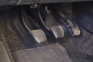 Image showing Pedals of a car