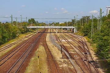 Image showing Railway Station Tracks