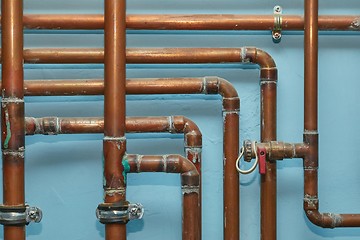 Image showing Many Heating Pipes