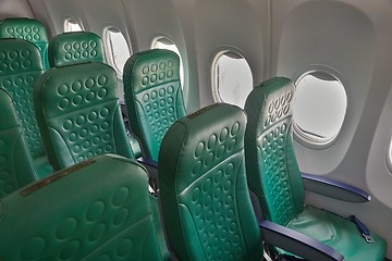 Image showing Airliner interior seat