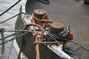 Image showing Ship moored at the dock