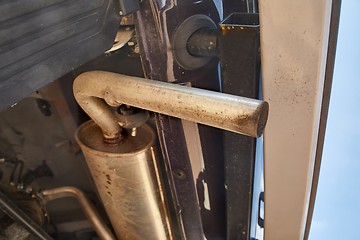 Image showing Exhaust Pipe Closeup