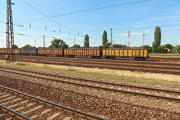 Image showing Freight Train Wagons