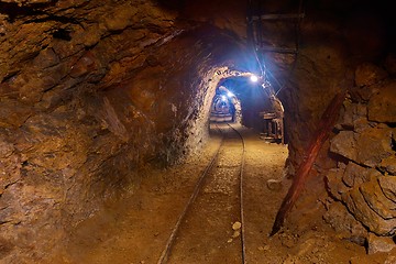 Image showing Old Mine Tunnel