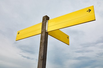 Image showing Blank Direction Signs