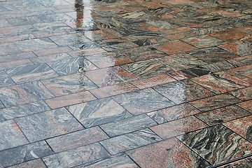 Image showing Wet Stone Pavement