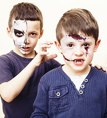 Image showing zombie apocalypse kids concept. Birthday party celebration facep