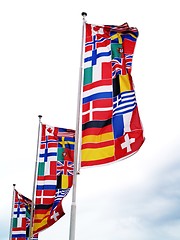 Image showing many flags