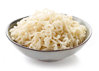 Image showing Bowl of boiled egg noodles