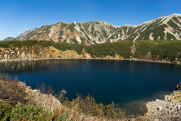 Image showing Mikuri Pond in Tateyama Alpine Route 