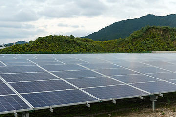 Image showing Solar panel power plant