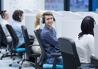 Image showing Call center operators