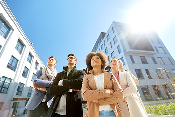 Image showing international group of people on city street