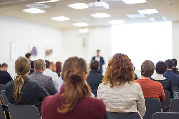 Image showing Speaker at Business Conference and Presentation.