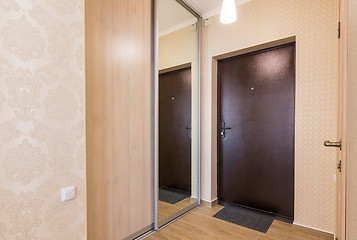 Image showing Entrance hallway, interior, entrance door and built-in wardrobes
