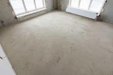 Image showing Ready floor screed in the room