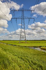 Image showing Electric power lines