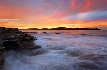 Image showing Sea Cave at Sunrise