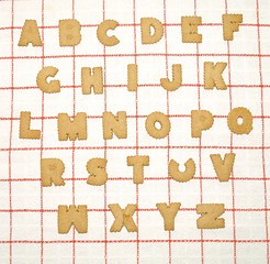 Image showing alphabet cookies