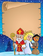 Image showing Saint Nicholas Day thematic parchment 1