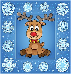 Image showing Christmas ornamental greeting card 1