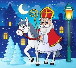 Image showing Sinterklaas on horse theme image 3