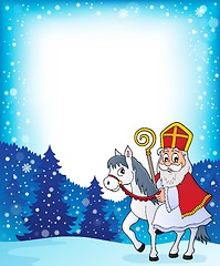 Image showing Sinterklaas on horse theme image 4