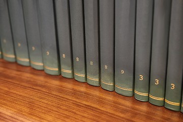 Image showing Books on a shelf