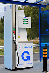 Image showing Gasum Natural Gas Dispenser at Filling Station