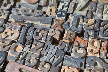 Image showing Font Printing Blocks