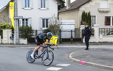 Image showing The Cyclist Luke Rowe - Paris-Nice 2016