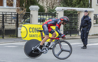 Image showing The Cyclist Danilo Wyss - Paris-Nice 2016