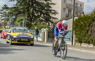 Image showing The Cyclist Wilco Kelderman - Paris-Nice 2016 