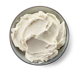 Image showing Bowl of cream cheese