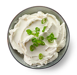 Image showing Bowl of cream cheese