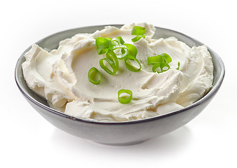 Image showing Bowl of cream cheese