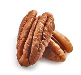 Image showing Pecan nuts macro