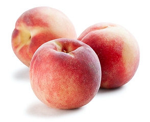 Image showing Beautiful whole peaches